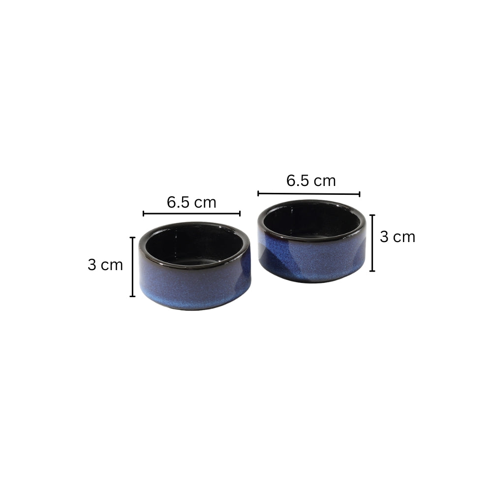Oasis Dip Bowls, Set of 2 - Royal Blue
