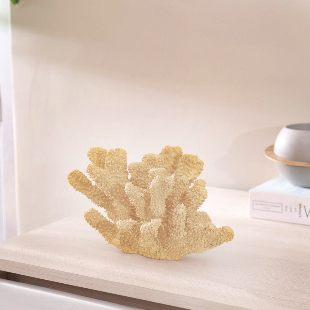 Ocean Coral Decorative Sculpture - Yellow