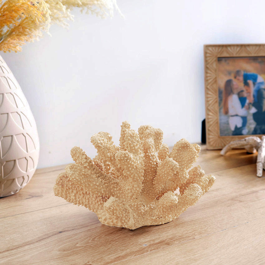 Ocean Coral Decorative Sculpture - Yellow