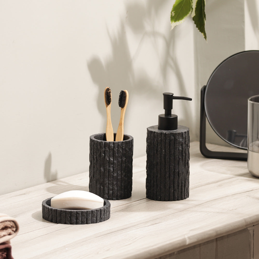 Olay 3-piece Bathroom Set - Speckled Charcoal