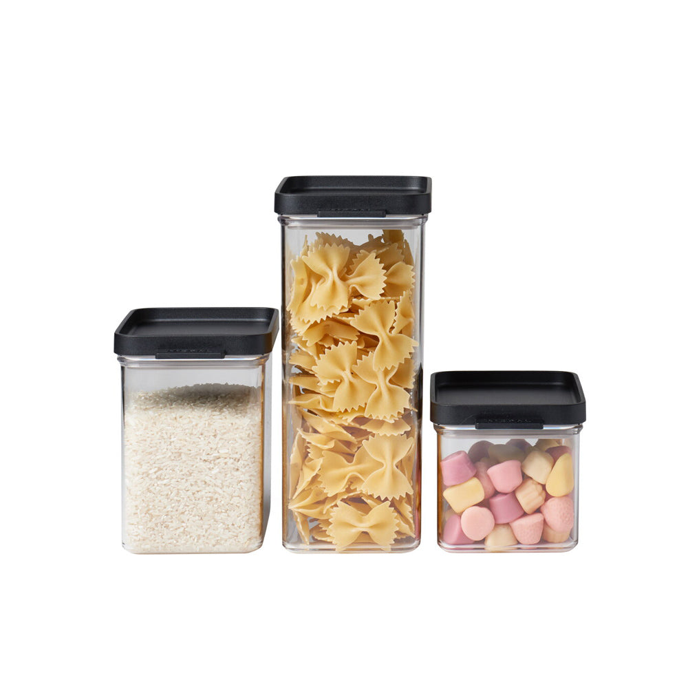 Omnia 3-Piece Storage Set - Black