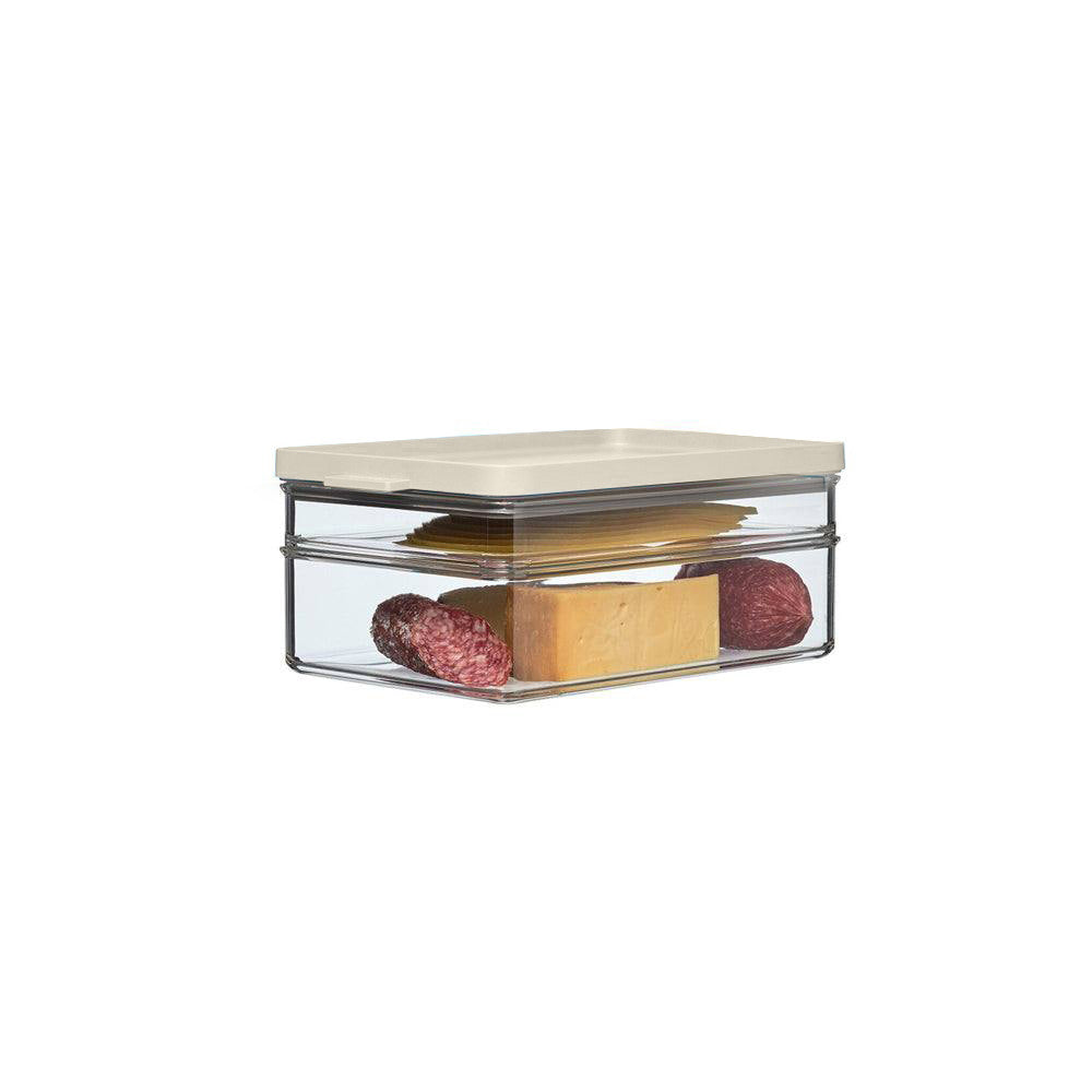 Omnia Breakfast Fridge Boxes, Set of 2 - Nordic White