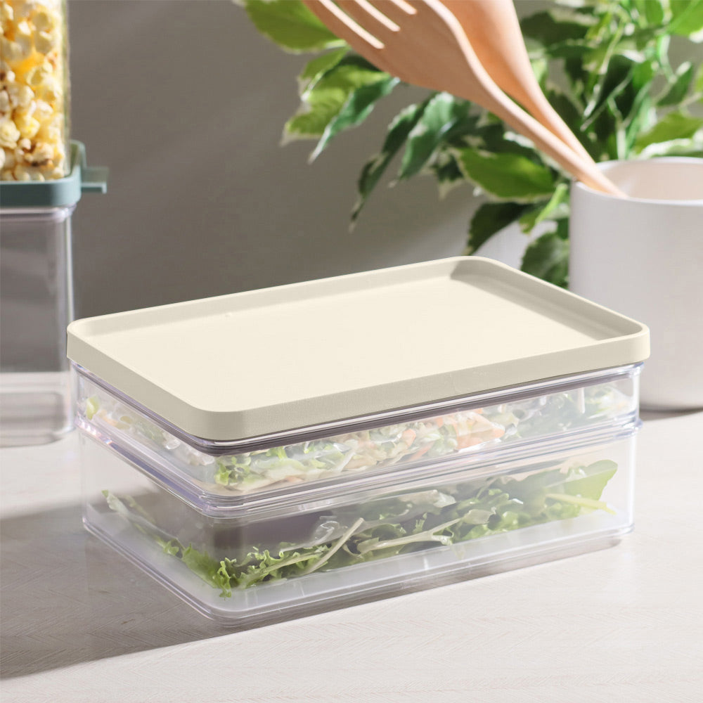 Omnia Breakfast Fridge Boxes, Set of 2 - Nordic White