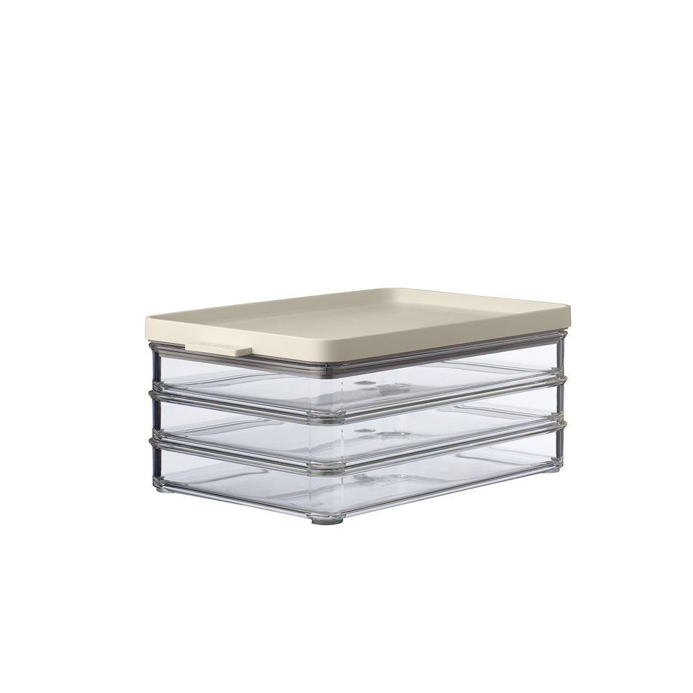 Omnia Cold Cuts Fridge Boxes, Set of 3 - Nordic White