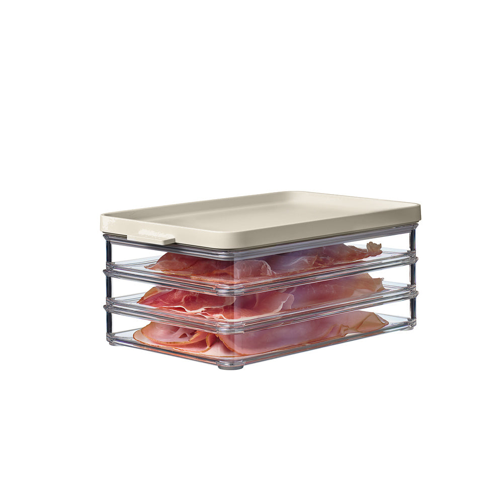 Omnia Cold Cuts Fridge Boxes, Set of 3 - Nordic White