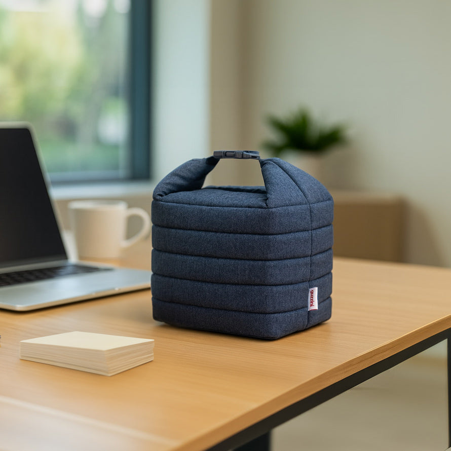 On-the-Go Thermal Bag with Container Small - Denim Blue