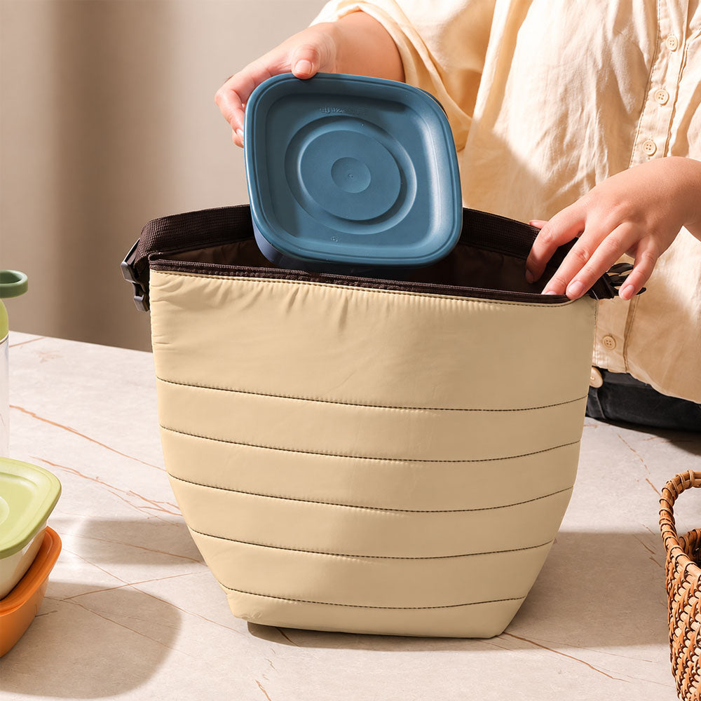 On-the-Go Thermal Lunch Bag Small - Beige