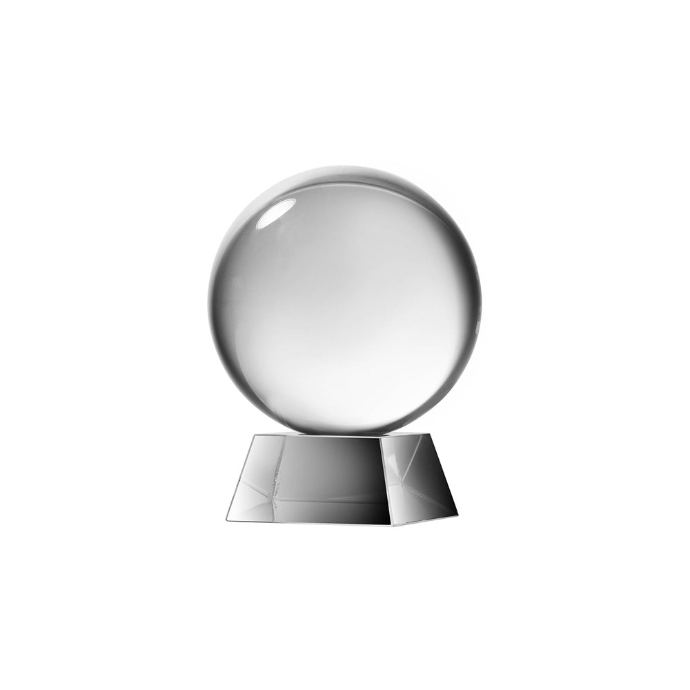 Oracle Glass Ball Accent with Base - Clear