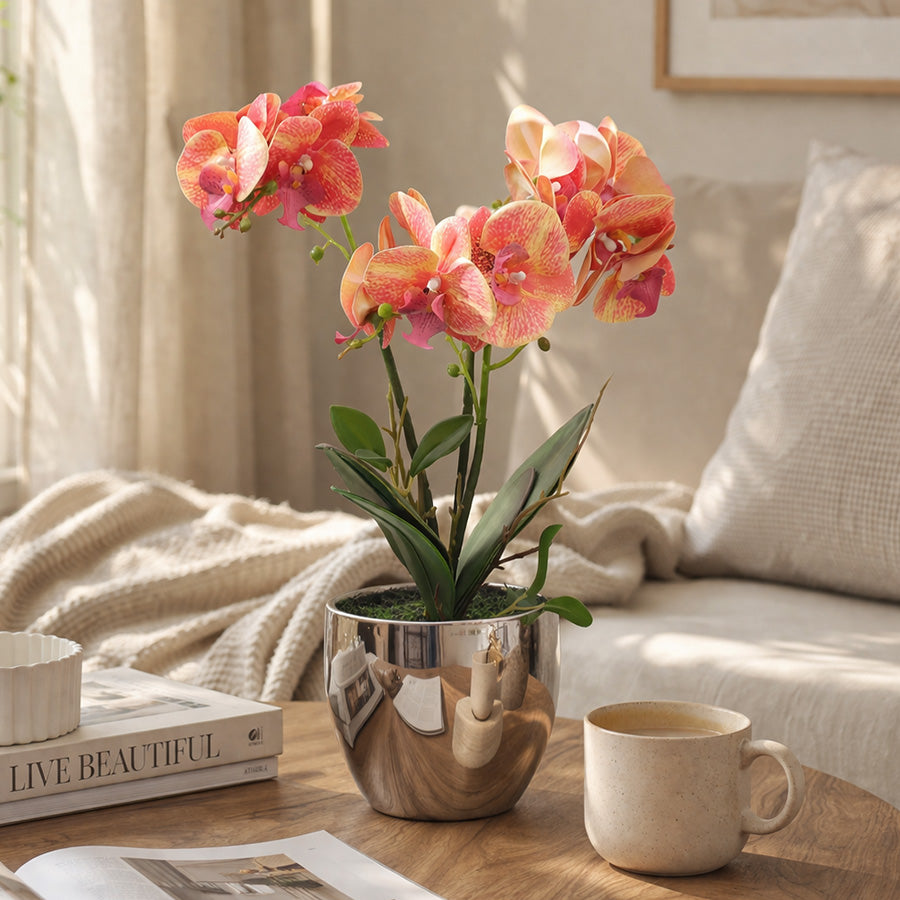 Orchid Artificial Potted Plant - Medium