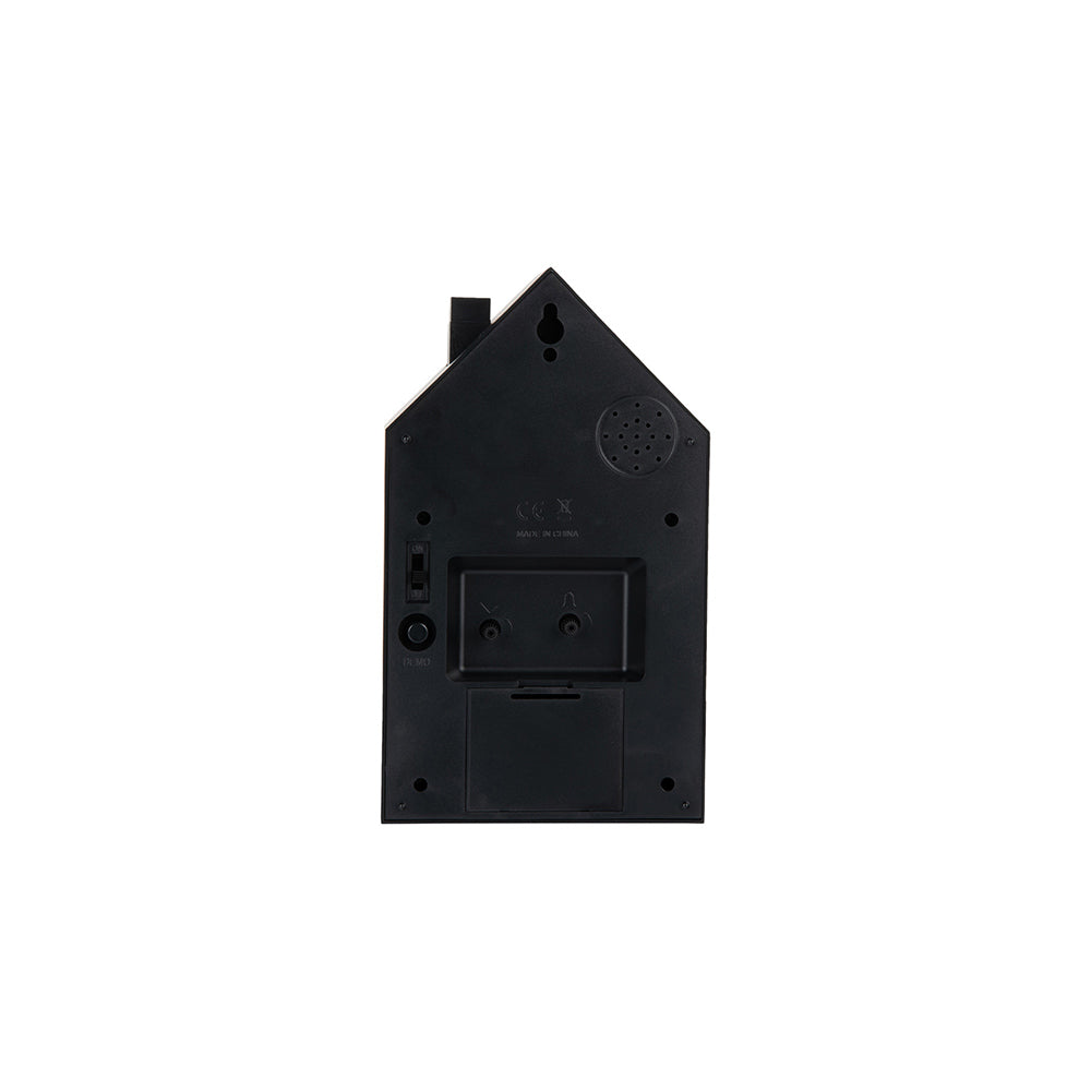 Oro Modern Cuckoo Alarm Clock - Black