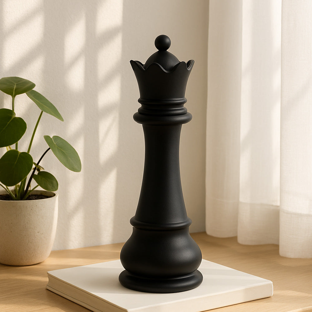 Oros Queen Decorative Sculpture - Matte Black
