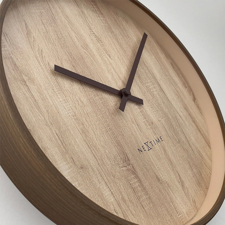 Oslo Wall Clock 50cm - Light Brown