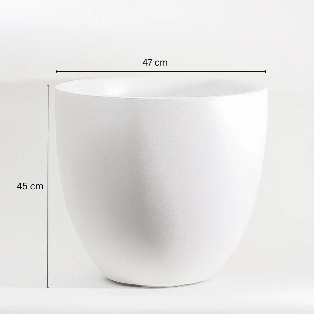 Kera Tapered Planter XL - White