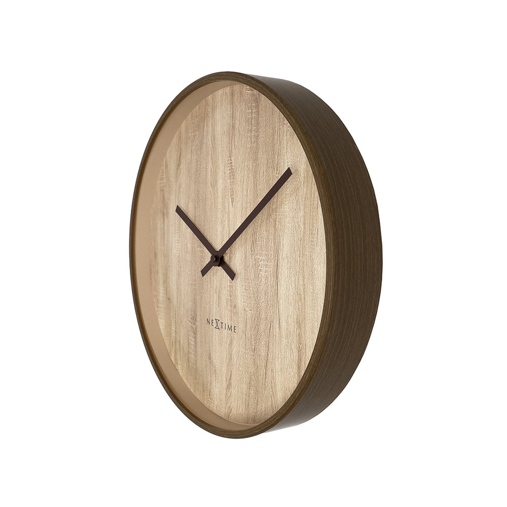 Oslo Wall Clock 50cm - Light Brown