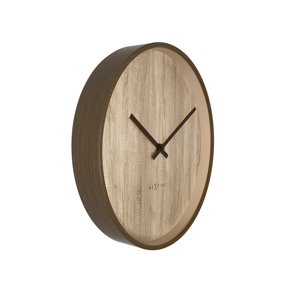Oslo Wall Clock 50cm - Light Brown