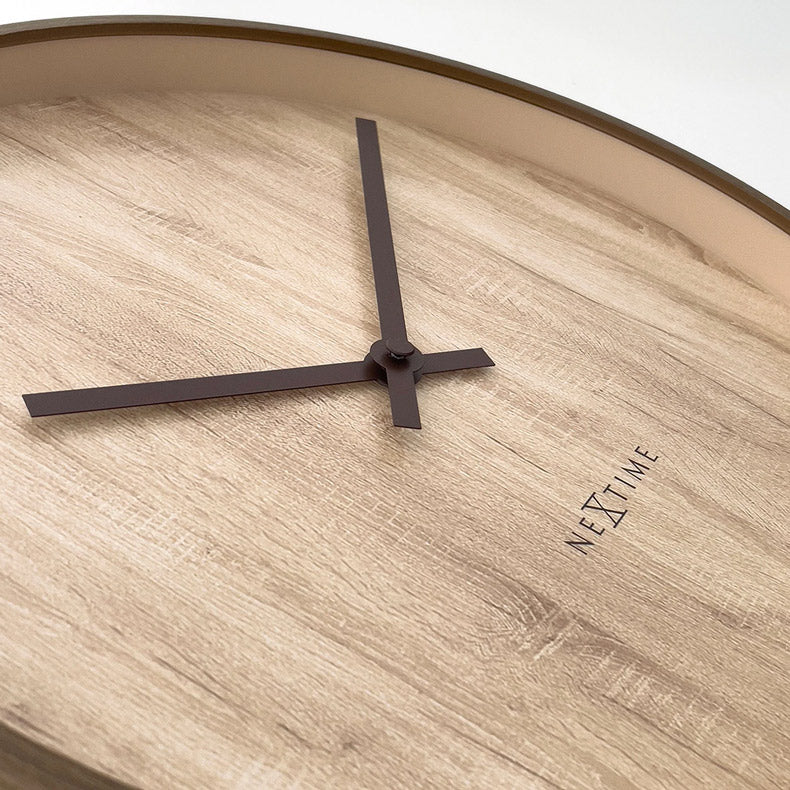 Oslo Wall Clock 50cm - Light Brown