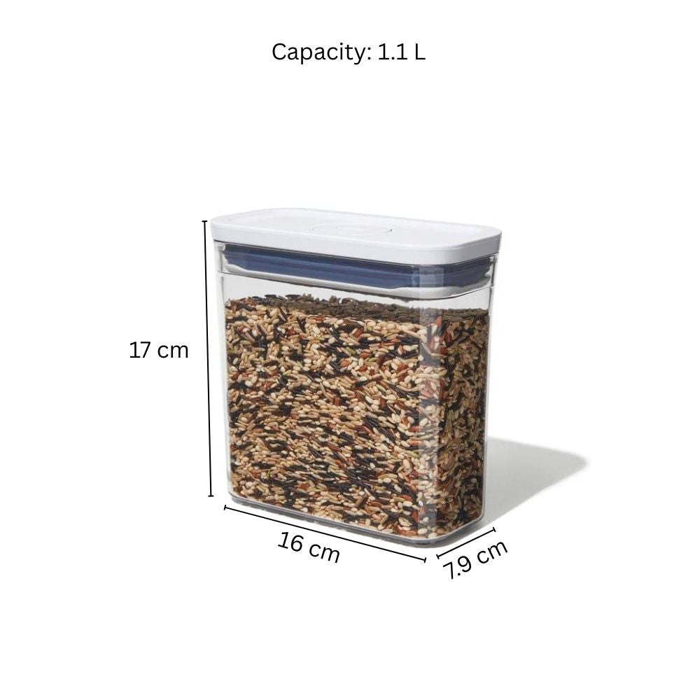 POP Slim Rectangular Storage Container - 1100ml