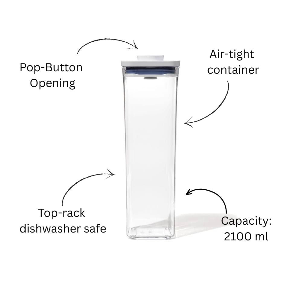 POP Small Square Storage Container - 2100ml