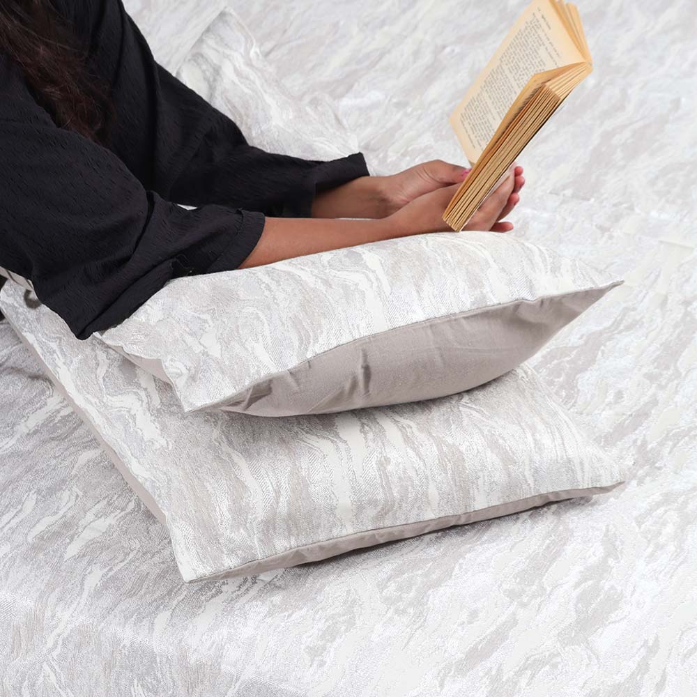 Pacific Duvet Cover and Pillow Shams Set - Grey
