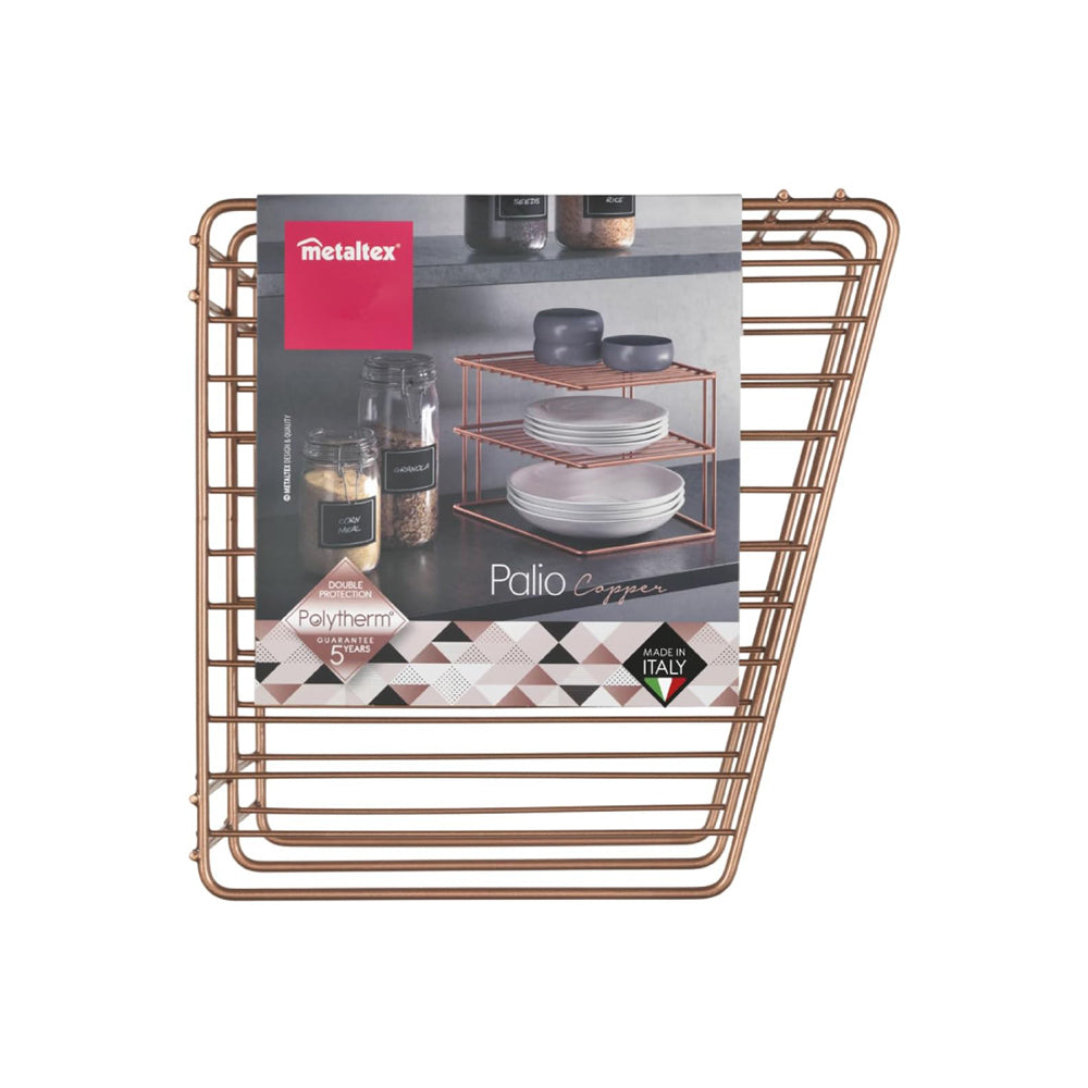 Palio 2-Tier Corner Shelf - Copper