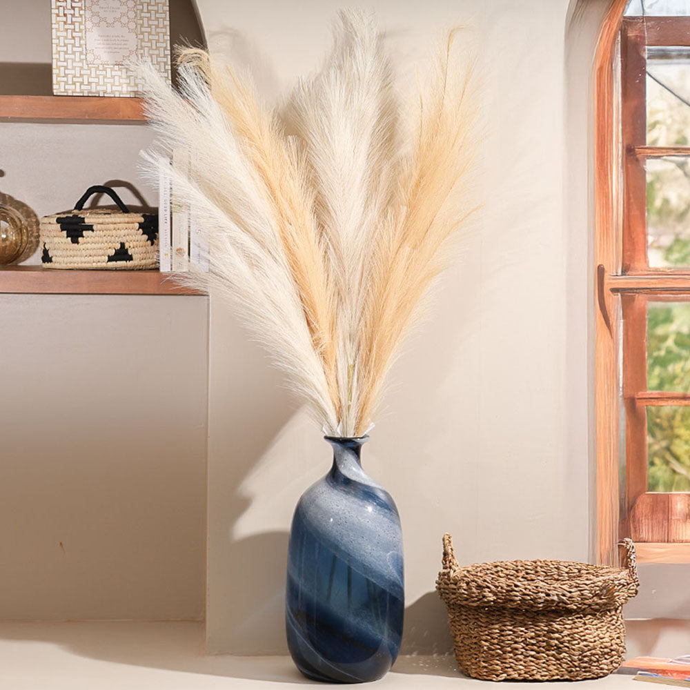 Pampas Reed Faux Stem - Peach