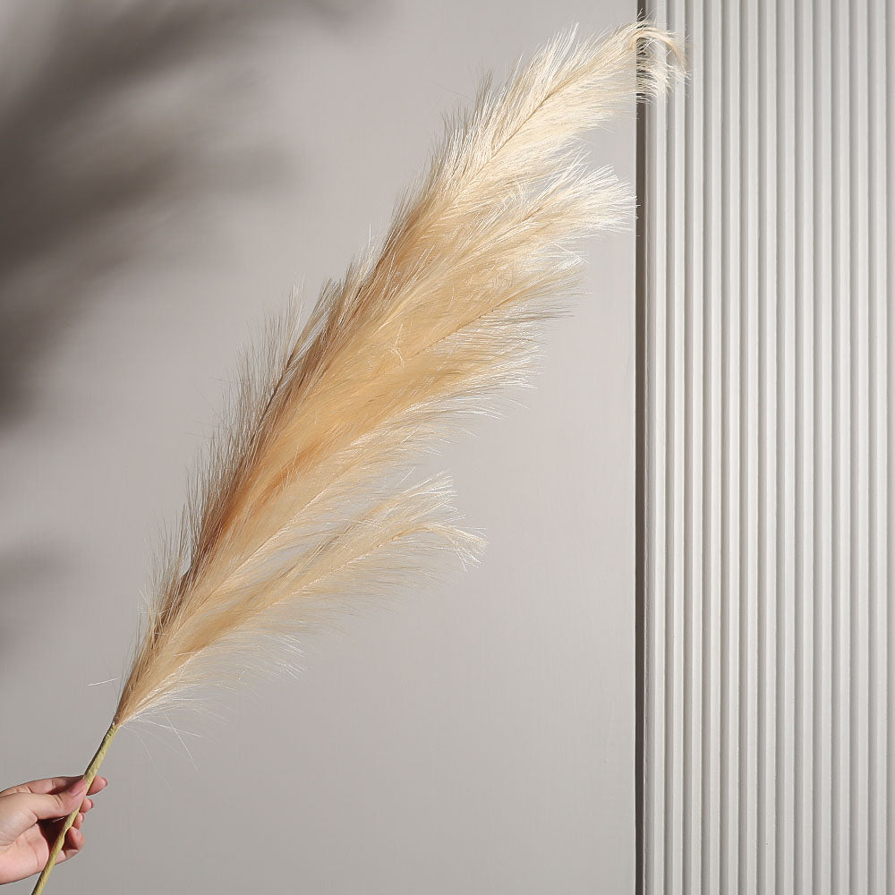 Pampas Reed Faux Stem - Peach