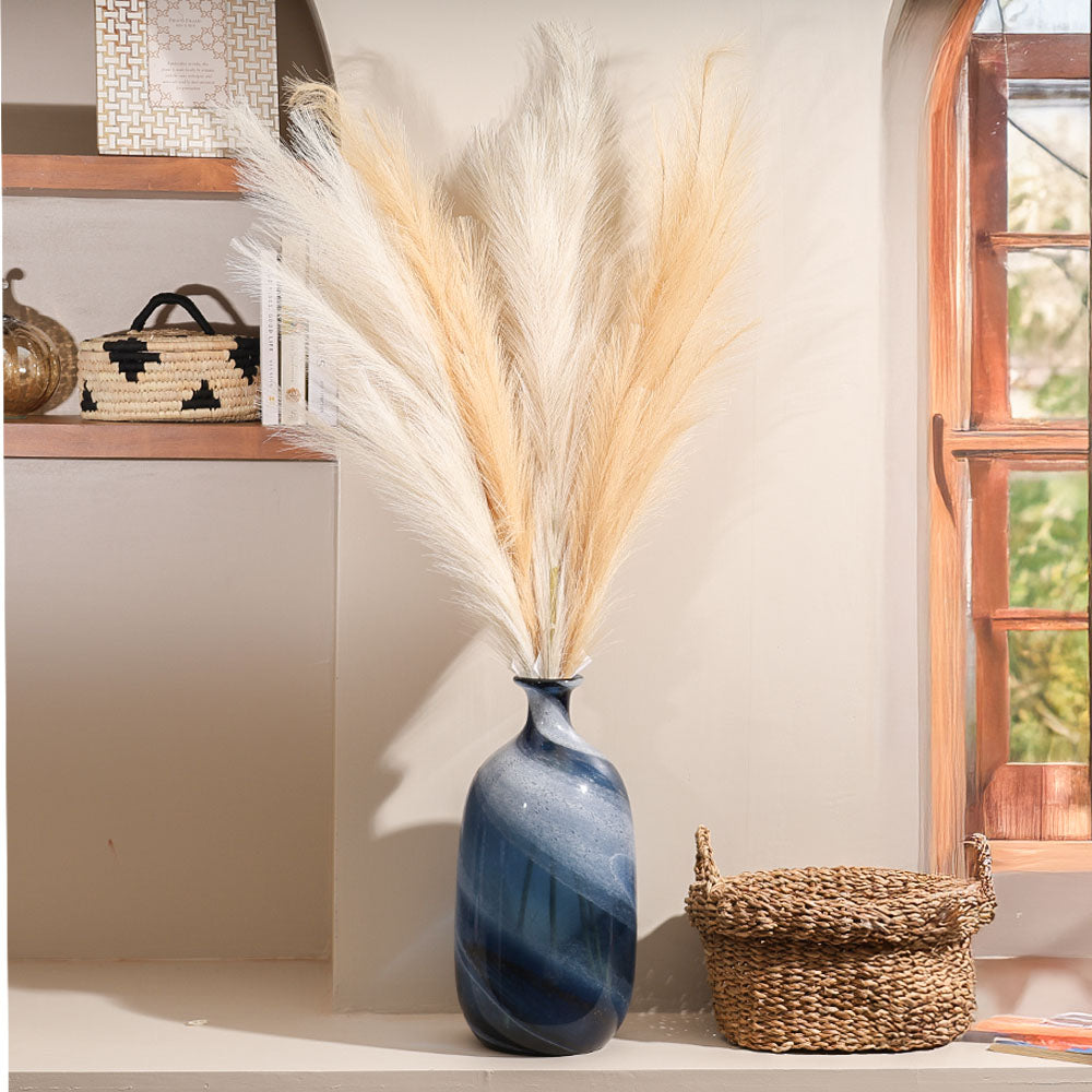Pampas Reed Faux Stem - Peach