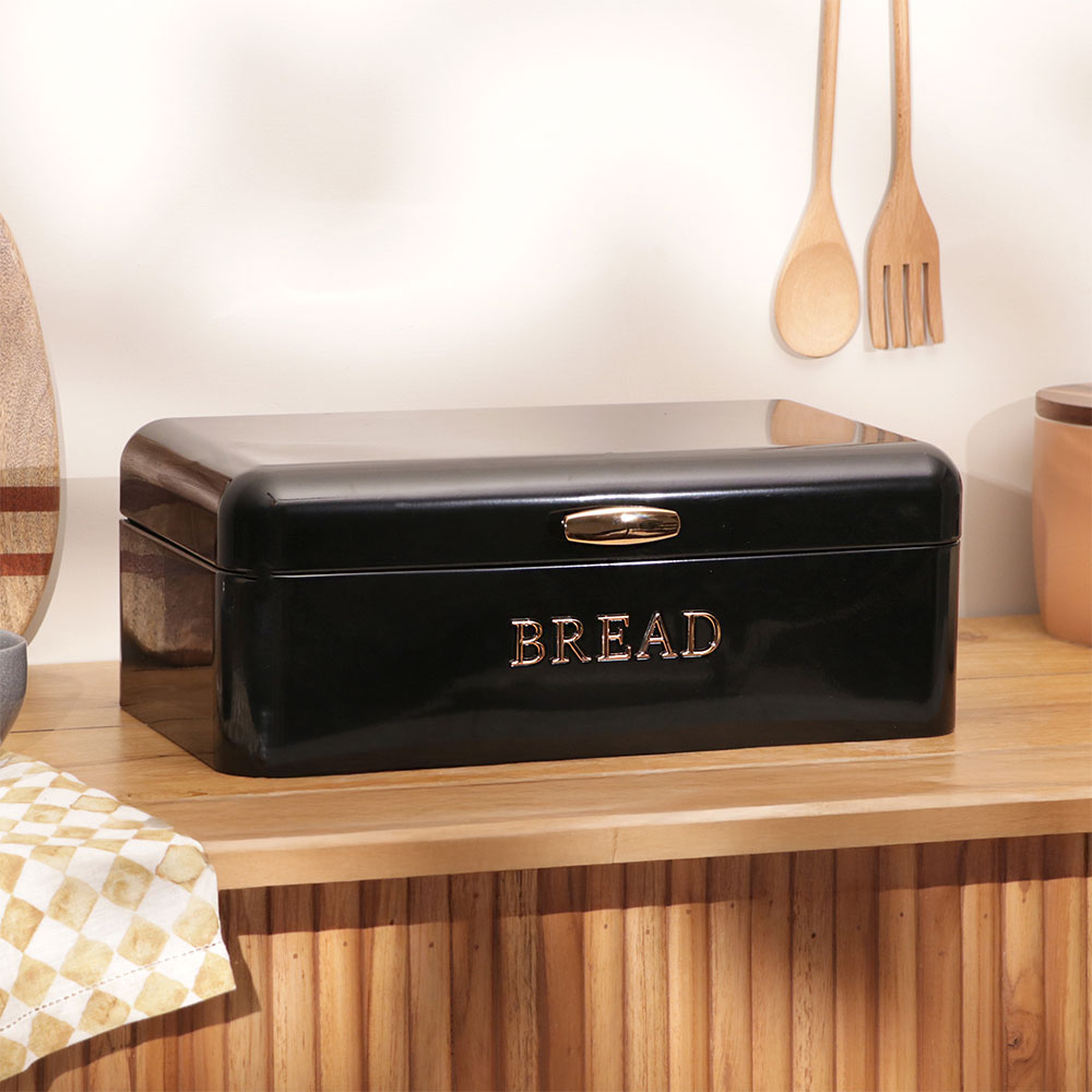 Pano Metal Bread Box - Black Copper
