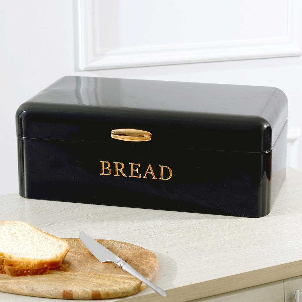 Pano Metal Bread Box - Black Copper
