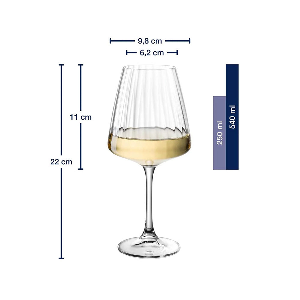 Paolo White Wine Glasses 540ml, Set of 4