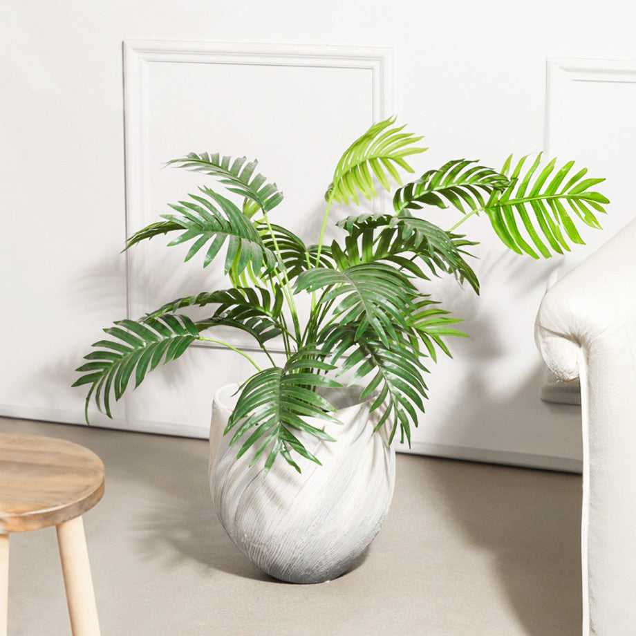 Parlor Palm Artificial Potted Plant - Medium