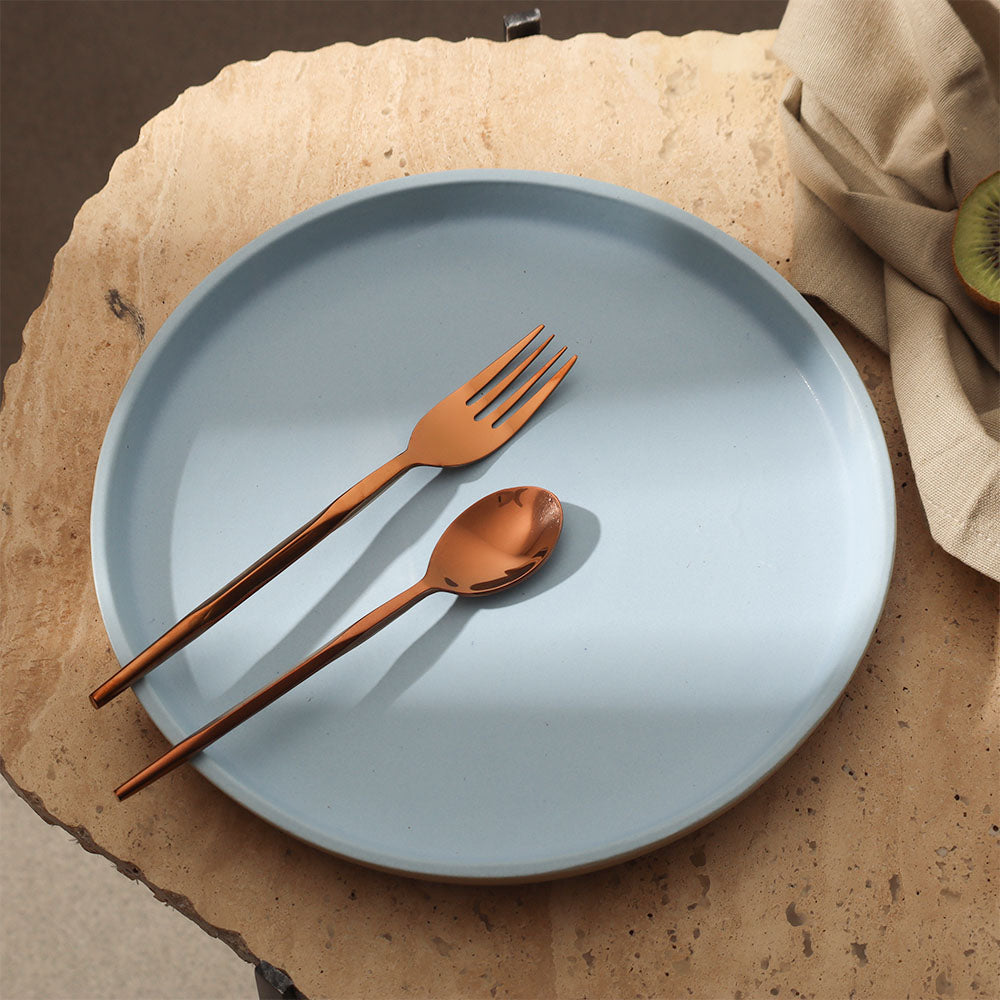 Paros Gourmet Dinner Plate - Sky Blue