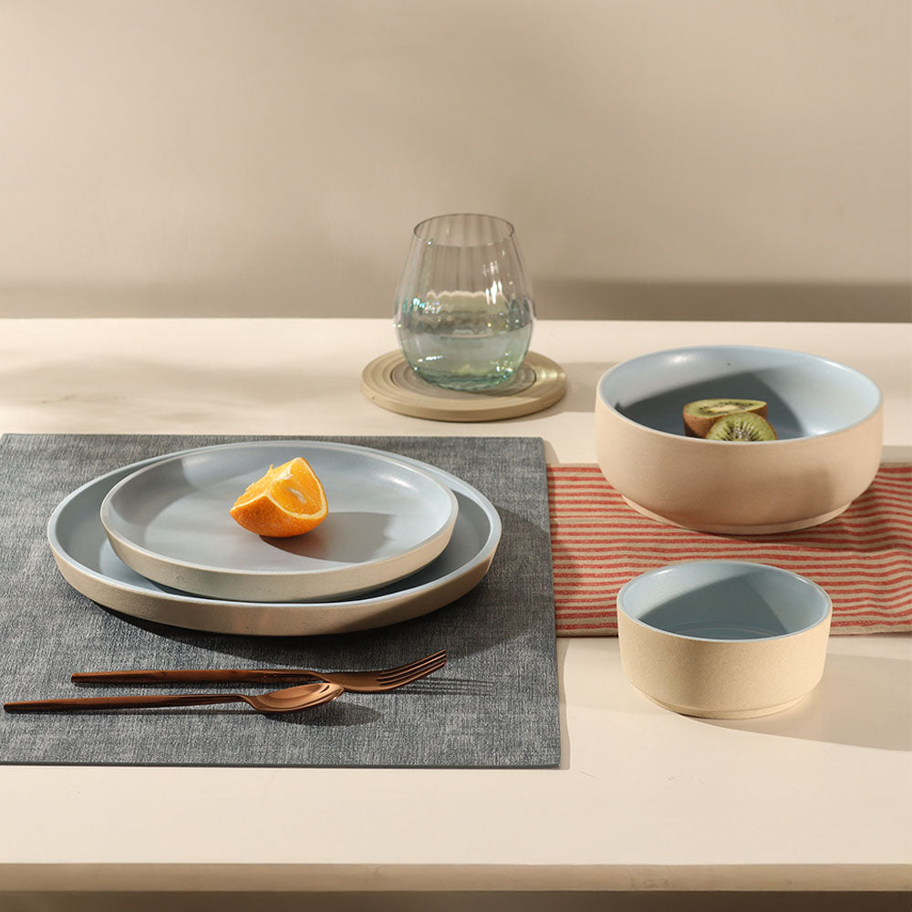 Paros Gourmet Dinner Plate - Sky Blue