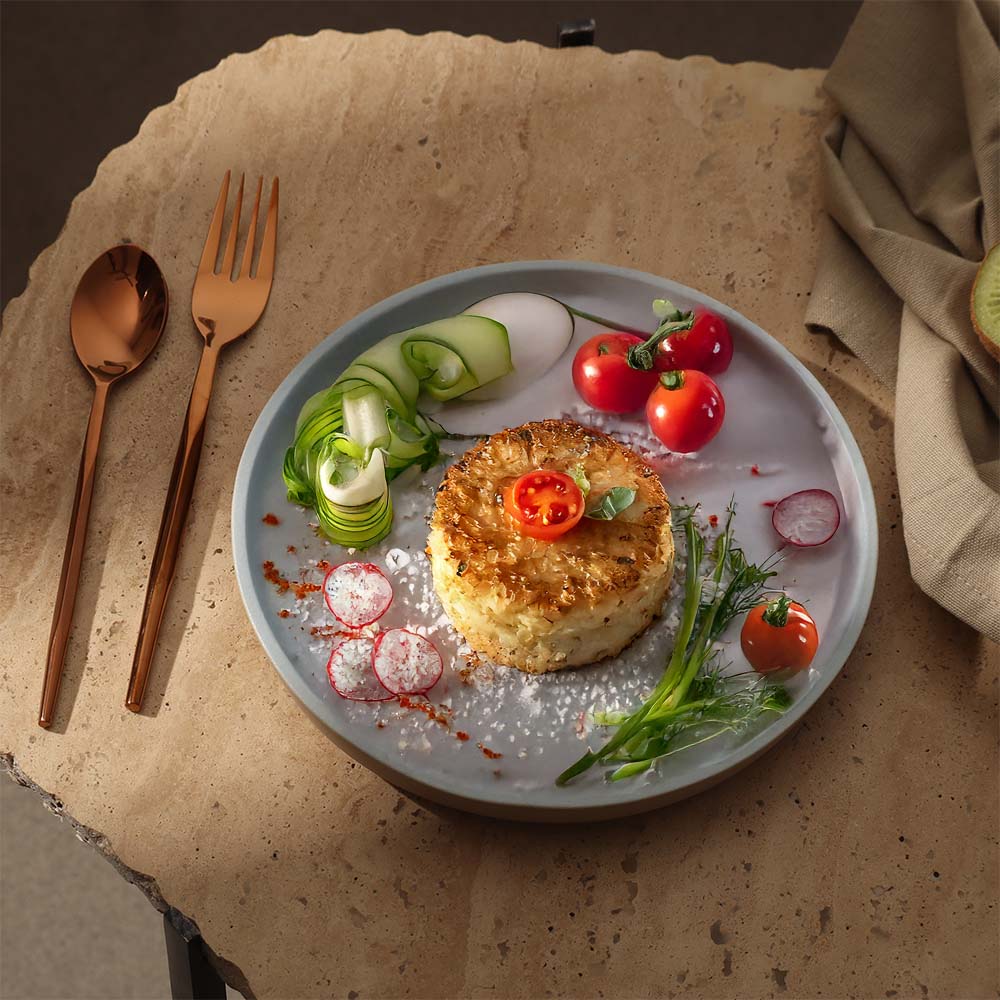 Paros Gourmet Quarter Plate - Sky Blue