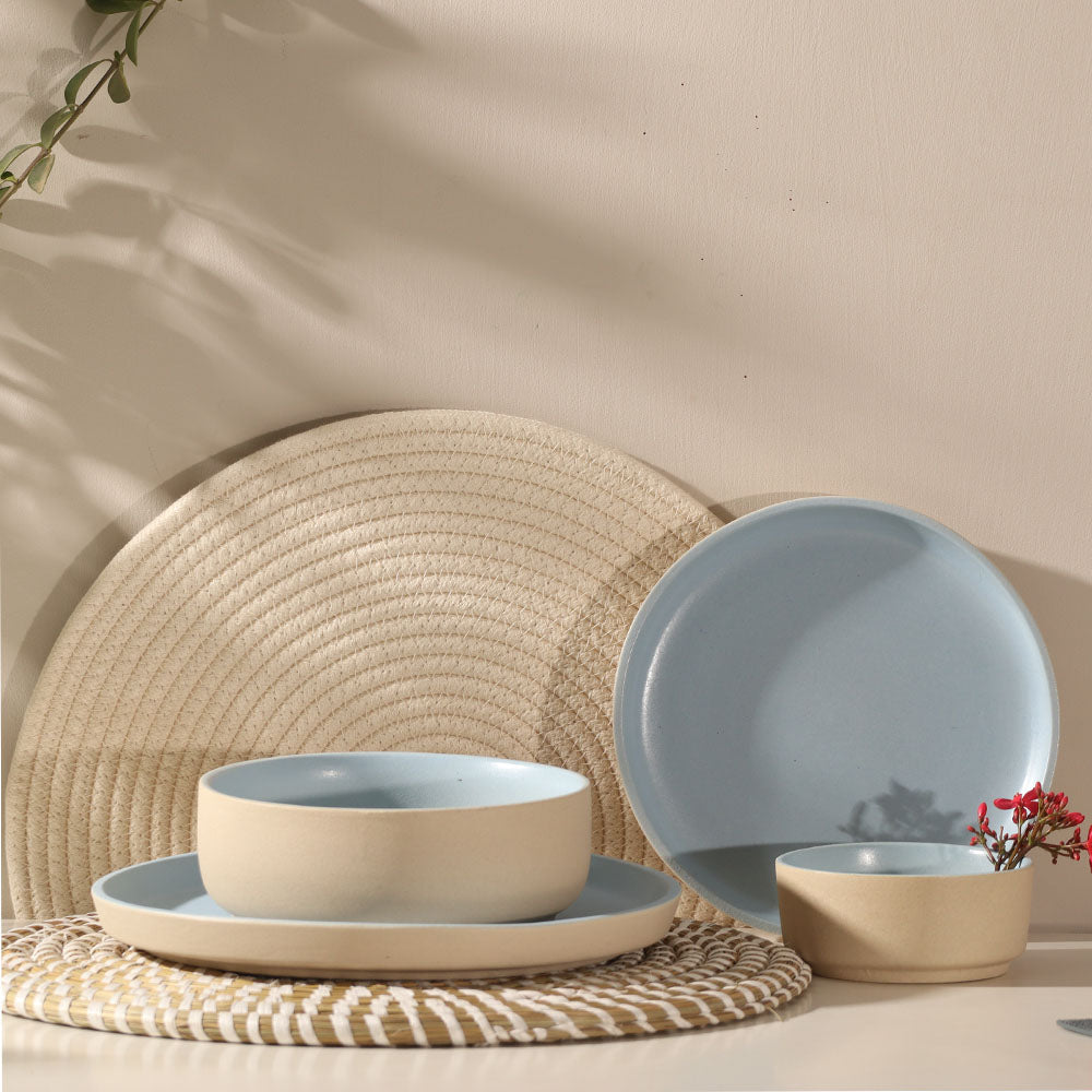 Paros Gourmet Dinner Plate - Sky Blue
