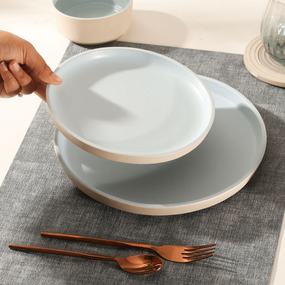 Paros Gourmet Quarter Plate - Sky Blue