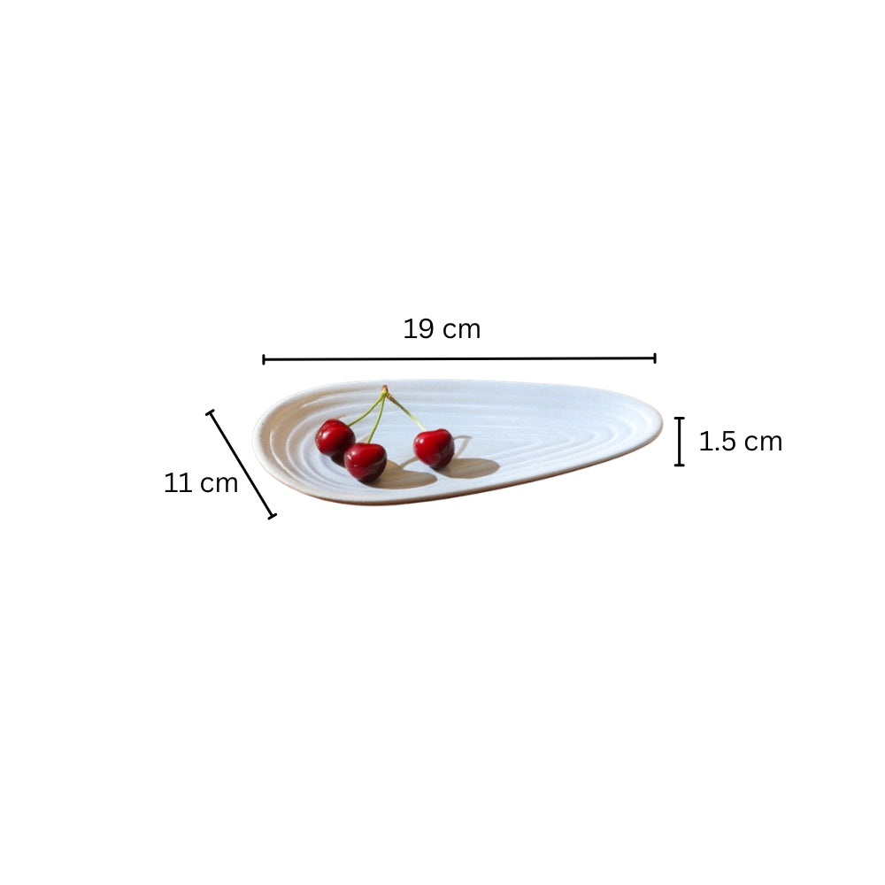 Paros Drop Serving Plate Small - Sky Blue