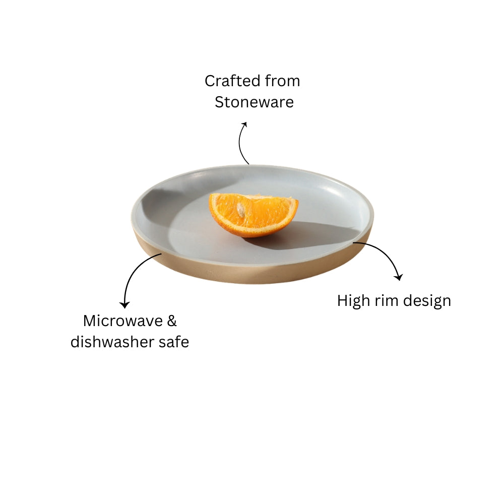 Paros Gourmet Quarter Plate - Sky Blue