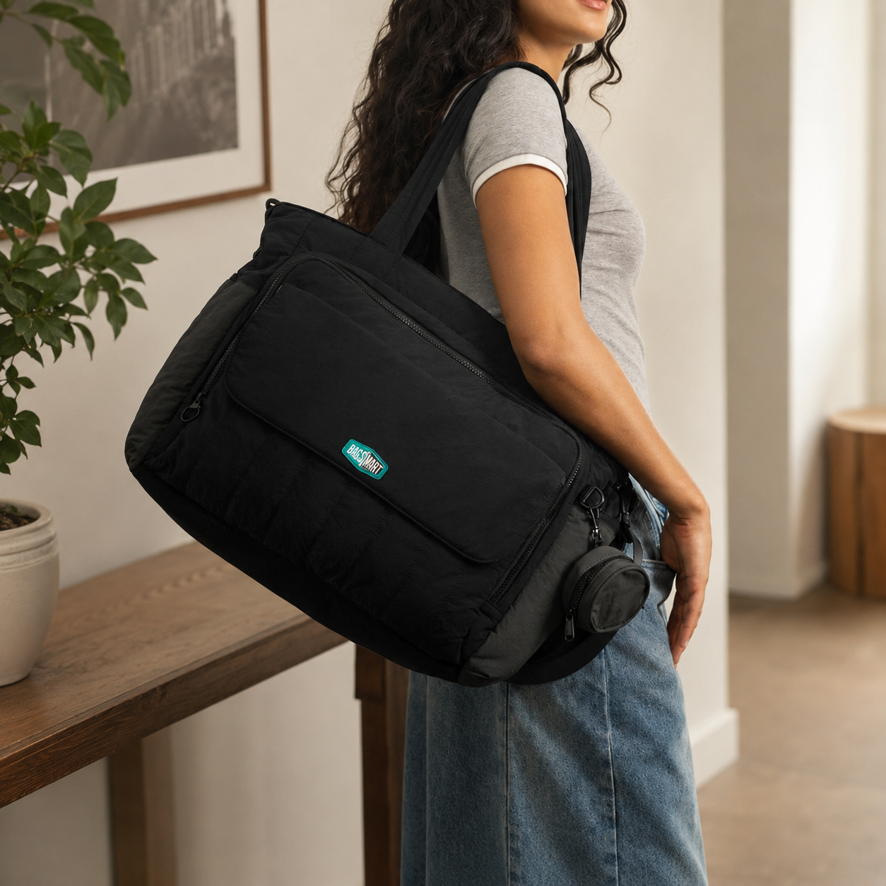 Paz Diaper Tote Bag 25L - Black
