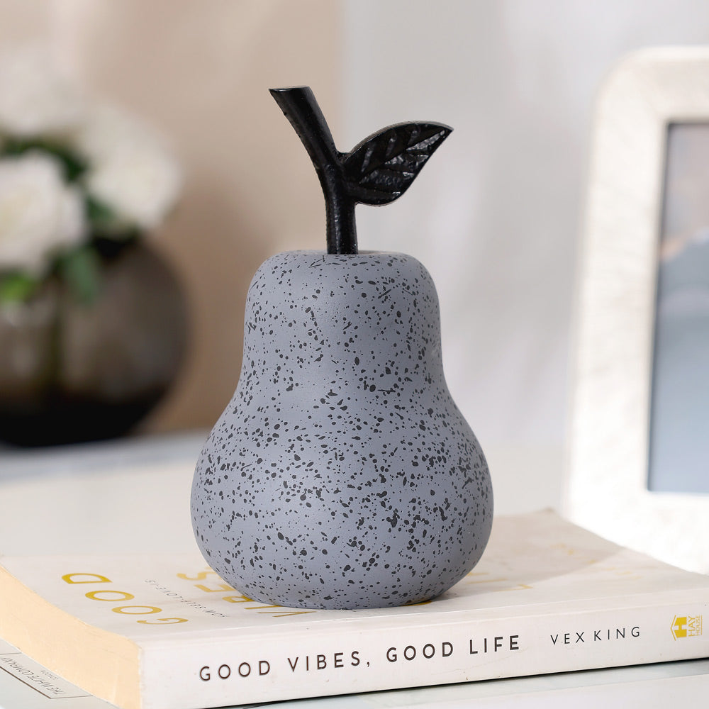 Pear Concrete Accent - Dark Grey
