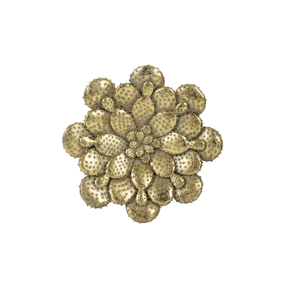 Pear Cacti Wall Accent Large - Gold