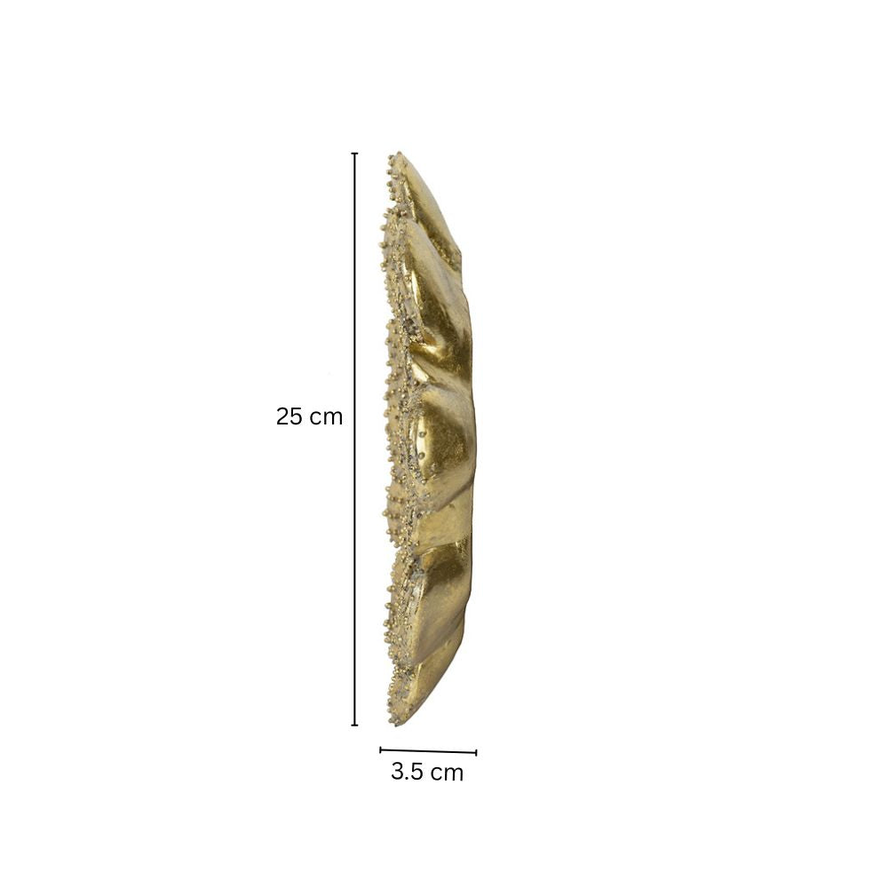 Pear Cacti Wall Sculpture Large - Gold