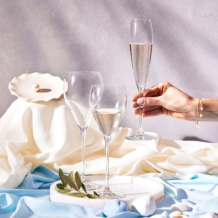 Perla White Wine Glasses 340ml, Set of 4