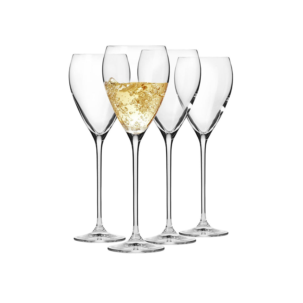 Perla White Wine Glasses 340ml, Set of 4