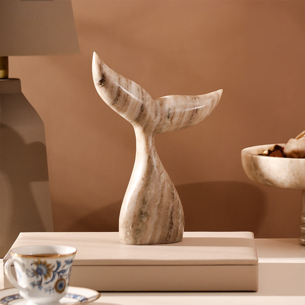 Fishtail Marble Sculpture Medium - Desert