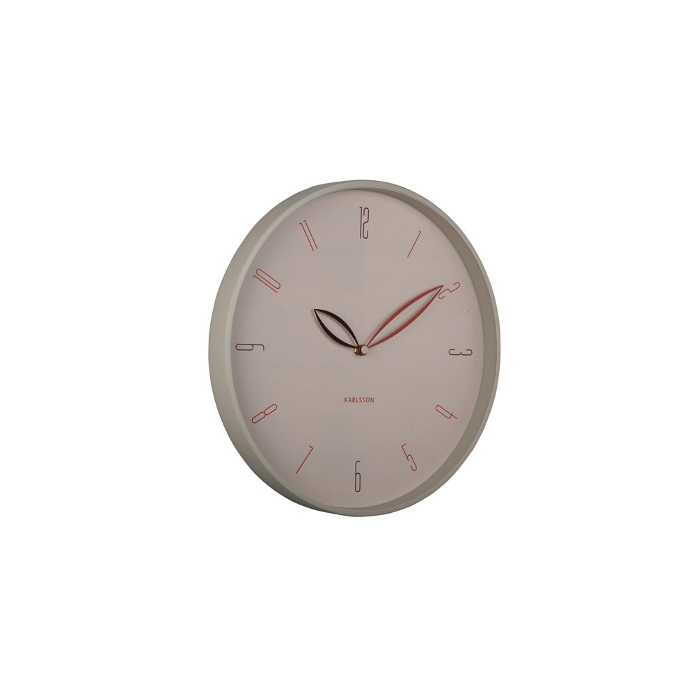 Petals Wall Clock 40cm - Warm Grey