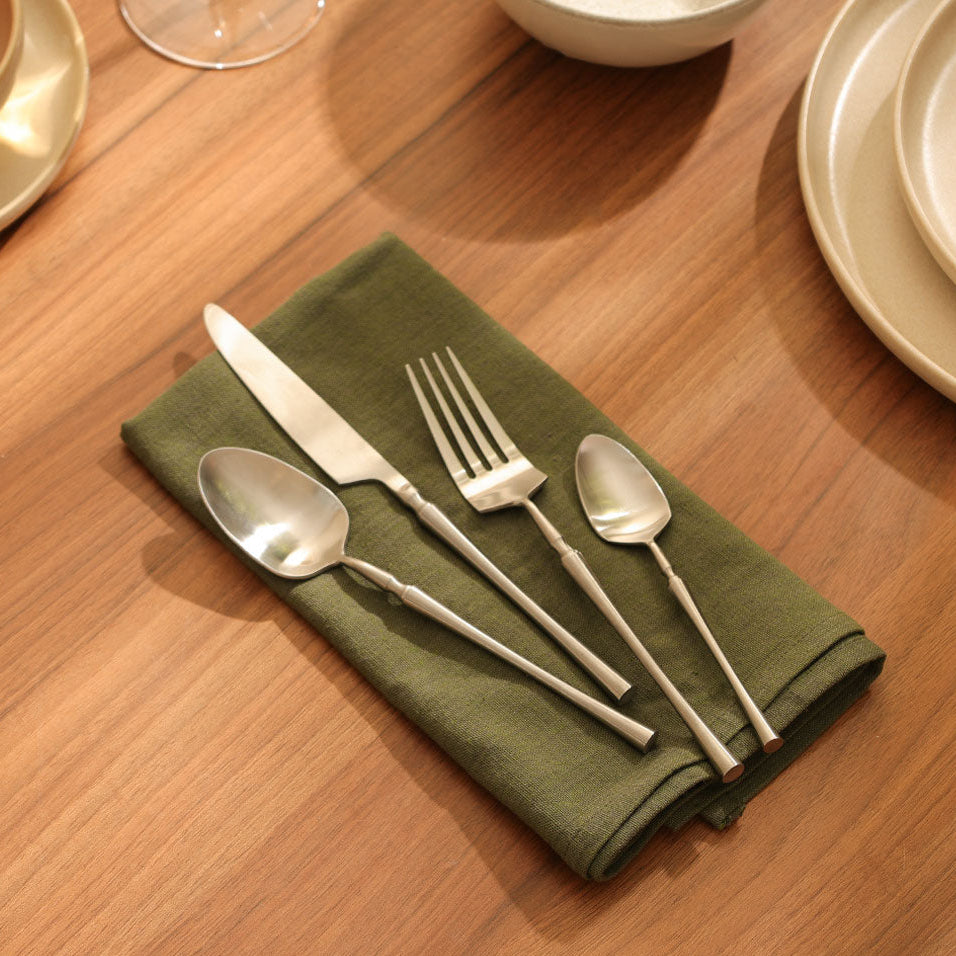 Elan 24-piece Cutlery Set - Matte Silver
