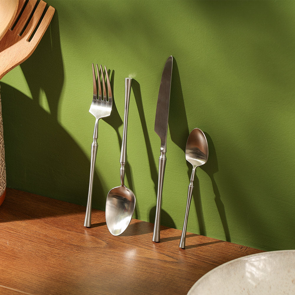 Elan 24-piece Cutlery Set - Matte Silver
