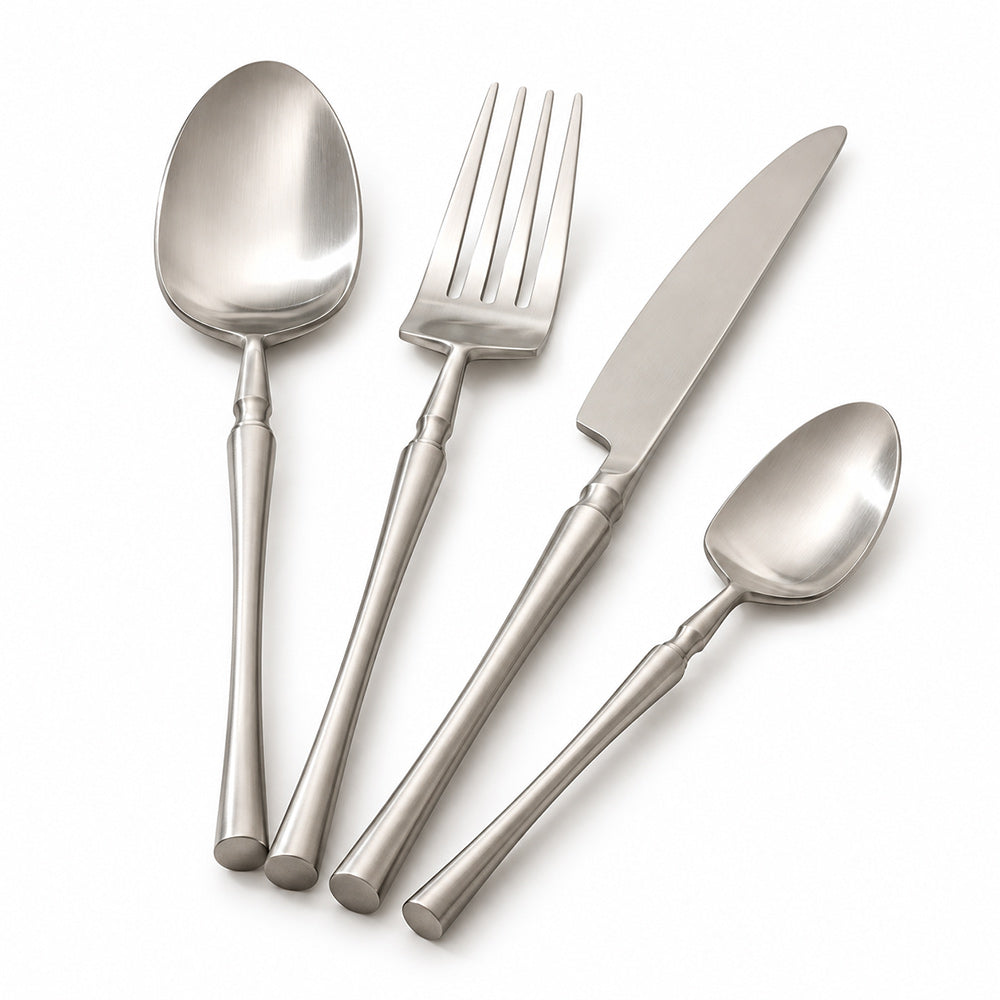 Elan 24-piece Cutlery Set - Matte Silver