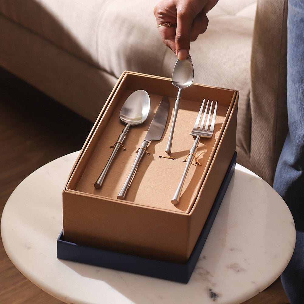 Elan 24-piece Cutlery Set - Matte Silver